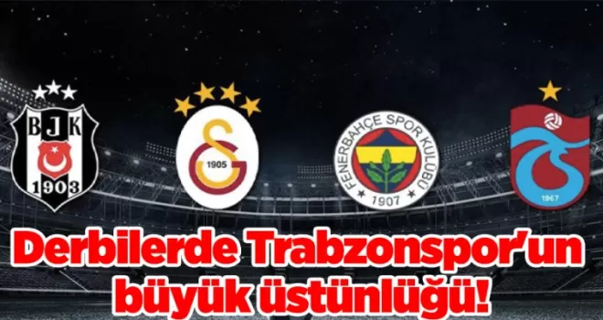 Derbilerde Trabzonspor’un büyük üstünlüğü! Son 5 sezonda lider