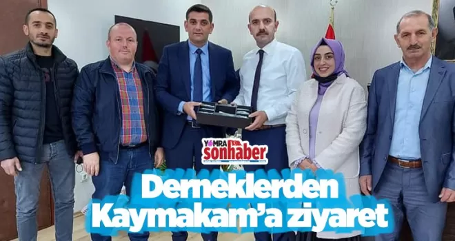 Derneklerden Kaymakam’a Ziyaret 