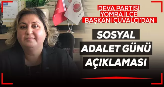 DEVA Partisi'nden “Dünya Sosyal Adalet Günü” açıklaması