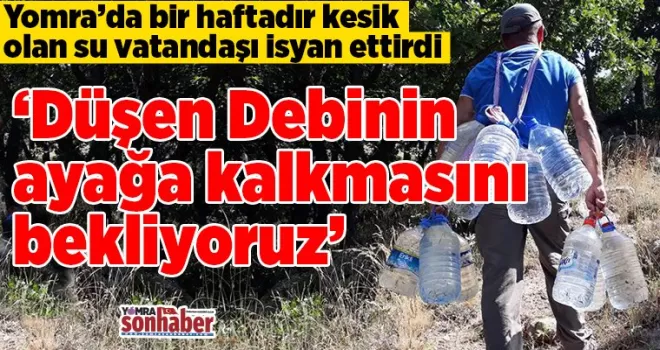 Düşen Debinin ayağa kalkmasını bekliyoruz