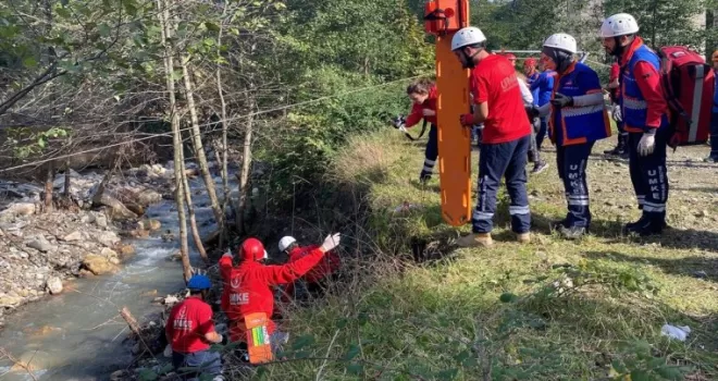Düzce'de arama kurtarma tatbikatı