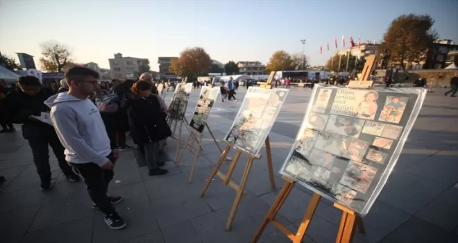 Düzce'de depremin izleri fotoğraf sergisinde
