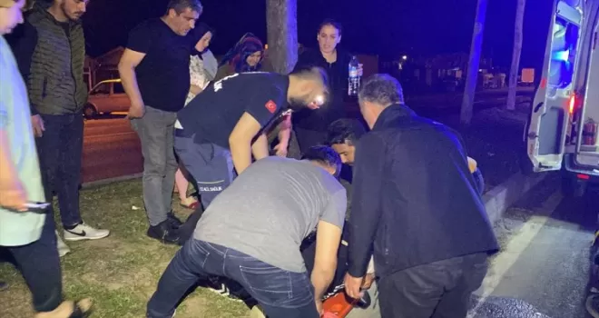 Düzce’de devrilen motosikletin sürücüsü ağır yaralandı