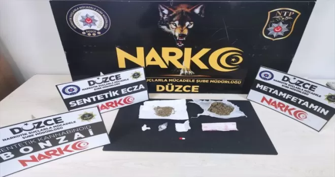 Düzce’de durdurulan araçta uyuşturucu yakalandı