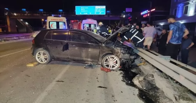 Düzce’de iki otomobilin çarpıştığı kazada 5 kişi yaralandı