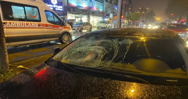 Düzce’de otomobilin çarptığı yaya yaralandı
