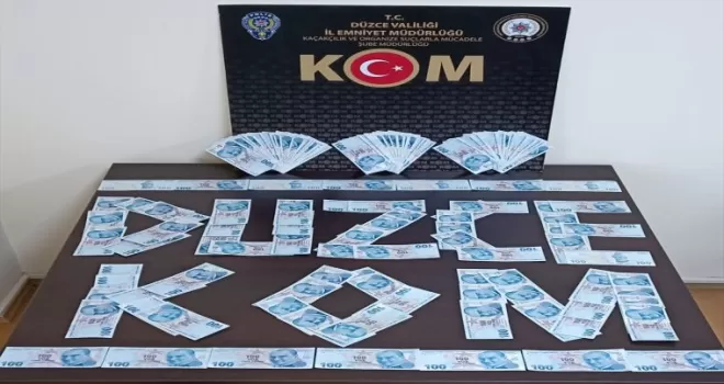 Düzce'de piyasaya sahte para sürerken suçüstü yakalanan zanlı tutuklandı