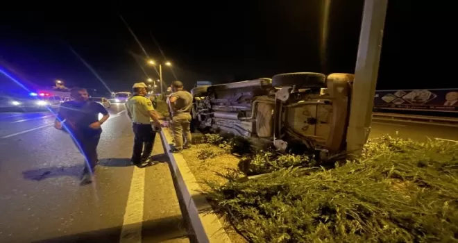 Düzce’de polis ekipleri kaza yapan aracın sürücüsünü uzun süre aradı