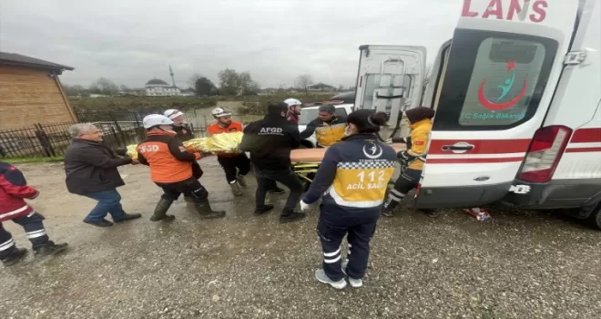 Düzce’de sel tatbikatı yapıldı