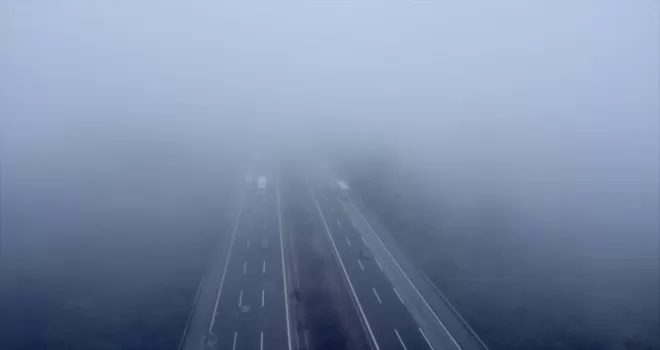 Düzce’de sis etkili oldu