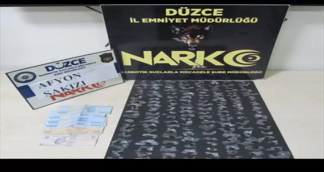 Düzce'de uyuşturucu operasyonunda 2 şüpheli tutuklandı