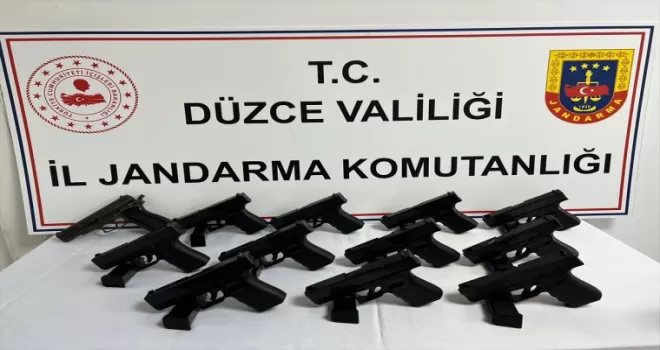Düzce'de uyuşturucu ve silah kaçakçılığı operasyonunda 4 şüpheli yakalandı