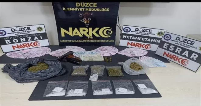 Düzce’de uyuşturucuyla yakalanan 2 kişi tutuklandı