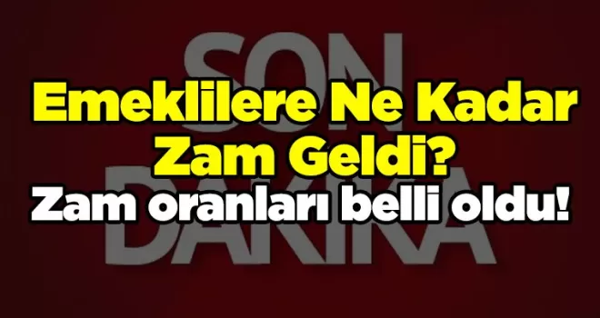 Emeklilere Ne Kadar Zam Geldi?
