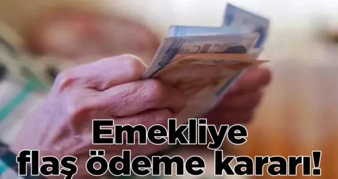 Emekliye flaş ödeme kararı: 30 bin lira hesaplarına yatacak