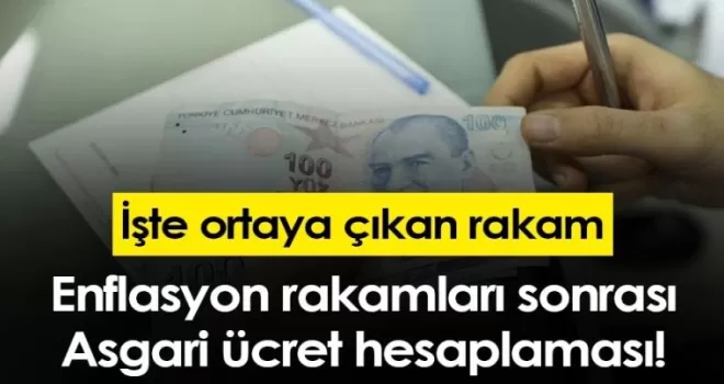 Enflasyon rakamları sonrası Asgari ücret hesaplaması! İşte ortaya çıkan rakam