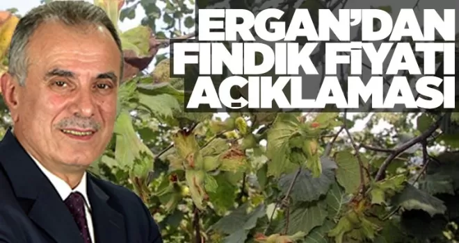 Ergan'dan fındık fiyatı açıklaması!