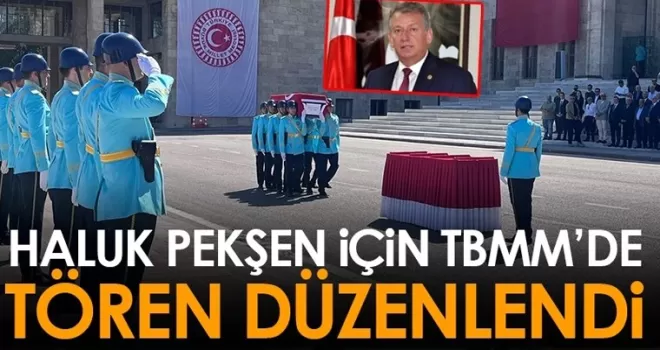 Eski Trabzon milletvekili Pekşen için TBMM'de tören