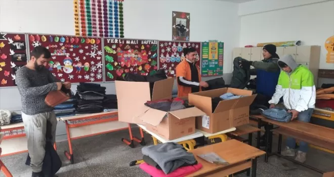 Espiye’de depremden etkilenen vatandaşlar için sosyal market açıldı