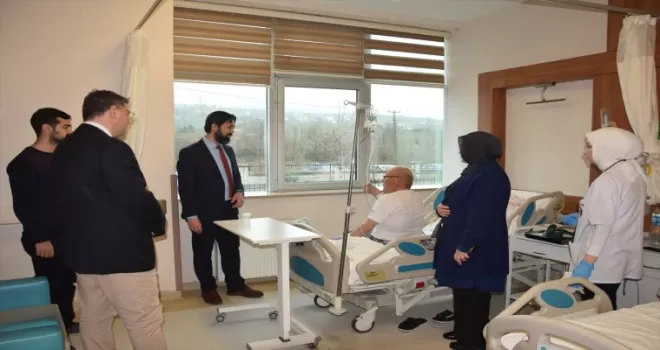 Espiye Müftüsü Gülbe, hastanede tedavi gören hastaları ziyaret etti