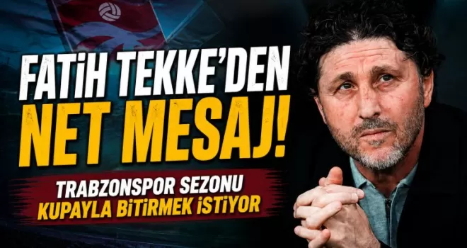 Fatih Tekke’den Derbi Sonrası Net Mesaj