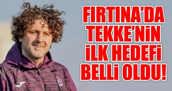 Fatih Tekke ilk hedefini belirledi!