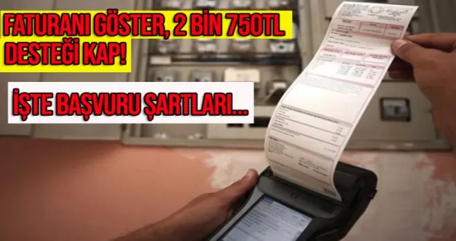 Faturanı göster, 2 bin 750 TL desteği kap! PTT'ye faturasıyla giden yaşadı!