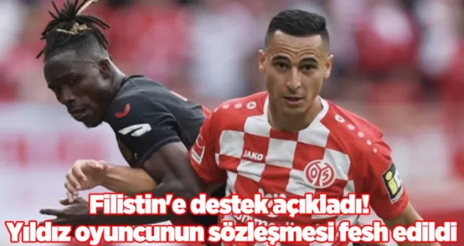 Filistin’e destek açıkladı! Yıldız oyuncunun sözleşmesi fesh edildi