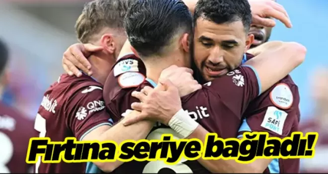 Fırtına seriye bağladı! Trabzonspor 1-0 Adana Demirspor