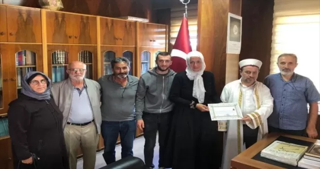 Fransız vatandaşı Cindy Maylene, Trabzon’da Müslüman oldu