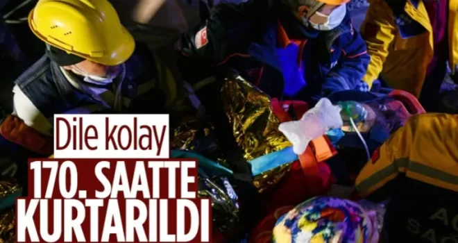 Gaziantep’te enkaz altından 170. saatte kurtarıldı