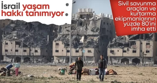 Gazze’de kurtarma ekipmanları sıkıntısı: İsrail yüzde 80’ini imha etti