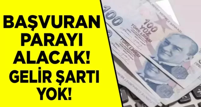 Gelir şartı yok: Bakanlığa başvuran 5 bin lira alacak