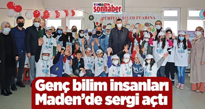 Genç bilim insanları Maden’de sergi açtı