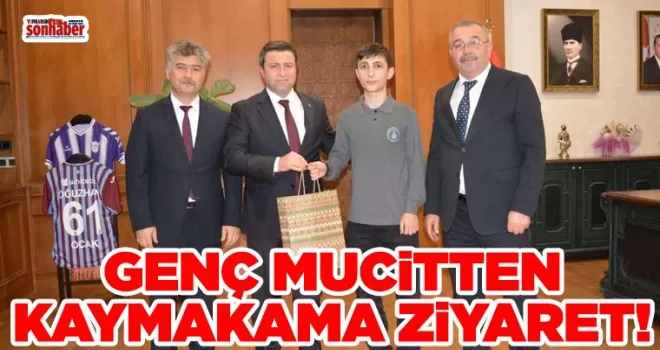 GENÇ MUCİTTEN KAYMAKAMA ZİYARET