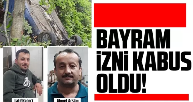 Giresun’da araç uçuruma yuvarlandı! 2 ölü!