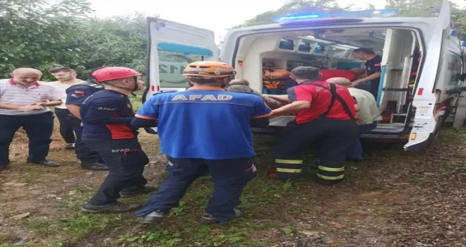 Giresun’da boş su deposuna düşen kişi kurtarıldı