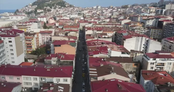 Giresun'da Fatih Caddesi yenileniyor