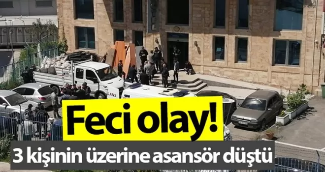 Giresun'da feci olay! Üzerlerine asansör düştü