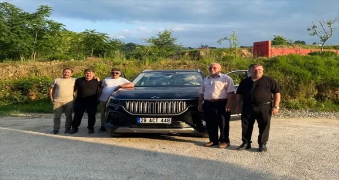 Giresun’da ilk Togg sahibine teslim edildi