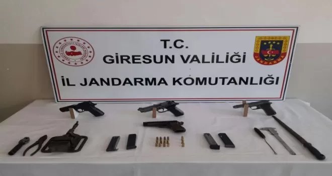 Giresun’da kaçak silah atölyesi operasyonunda bir kişi yakalandı