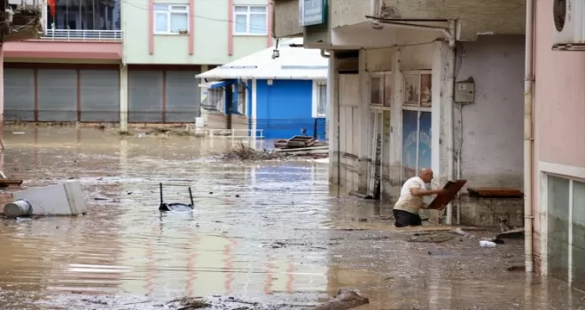 Giresun’da şiddetli yağış etkili oldu