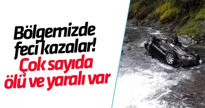 Giresun’da üç ayrı kaza: 4 ölü, 3 yaralı