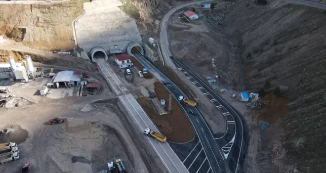 Giresun-Sivas güzergahındaki Eğribel Tüneli’nin inşası tamamlandı