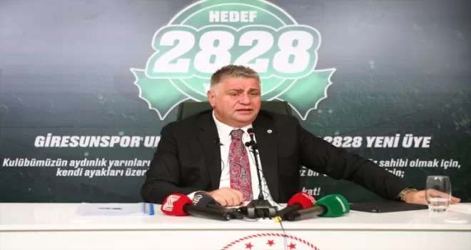 Giresunspor Kulübü Başkanı Yamak, transfer yasağını değerlendirdi: