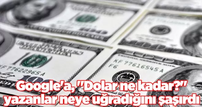 Google’a, “Dolar ne kadar?“ yazanlar neye uğradığını şaşırdı