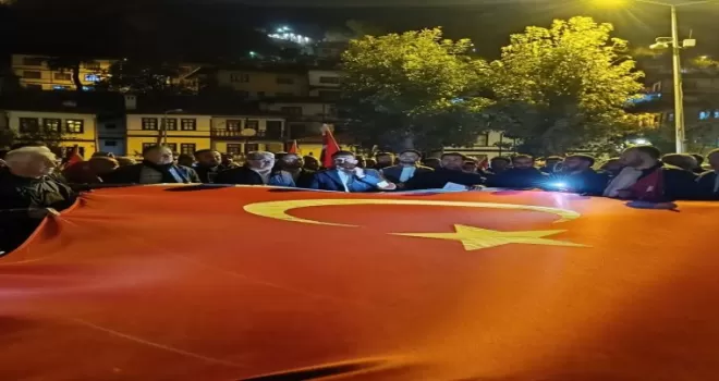 Göynük’te Filistin’e destek yürüyüşü düzenlendi