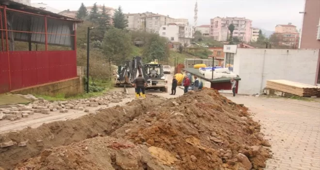 Güce'de doğal gaz çalışmaları başladı