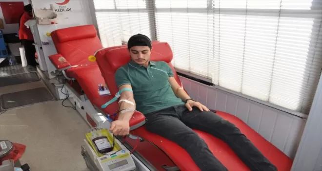 Gümüşhacıköy'de kan bağışı kampanyası düzenlendi