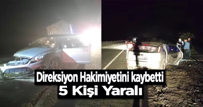 Gümüşhane’de kaza! 5 kişi yaralandı